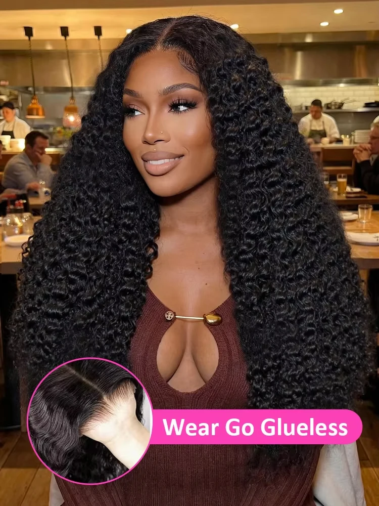 

Парик Roxane 5x5 Glueless 13X6 HD Lace Closure Burmese Curly Deep Wave для женщин, готовый к носке, предварительно нарезанный, без клея, из натуральных человеческих волос