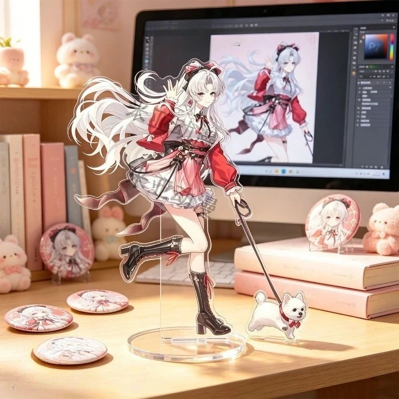 Game Wuthering Waves Acrylic Stand Cartoon Character Plaque Danya Zanni Carlotta Rucila Model Plate Desk Ornament Gifts 10cm