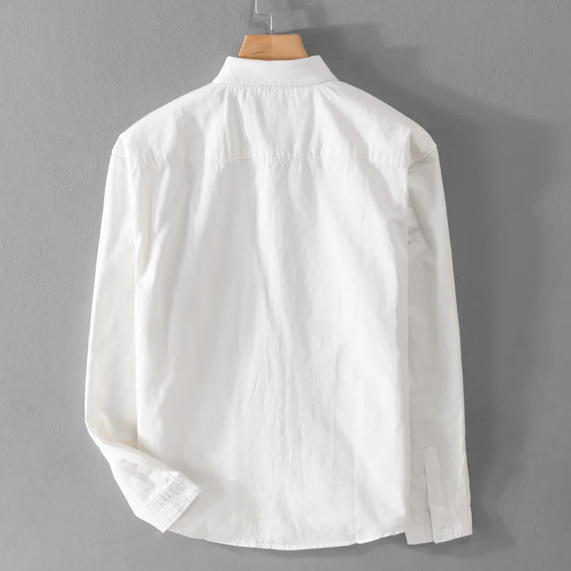 New Designer French Stylish Cotton Casual Shirt Men Brand Trend Comfortable Long Sleeve Top Clothes Chemise Homme Drop Shipping