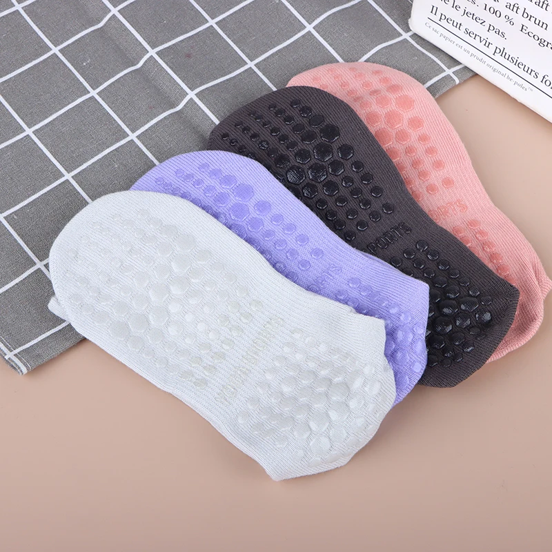 Chaussettes de yoga mi-mollet respirantes en coton, chaussettes de sport anti-aldes, chaussettes de pilates, chaussettes d'entraînement, chaussettes de danse, chaussettes de fitness, document solide, rayé