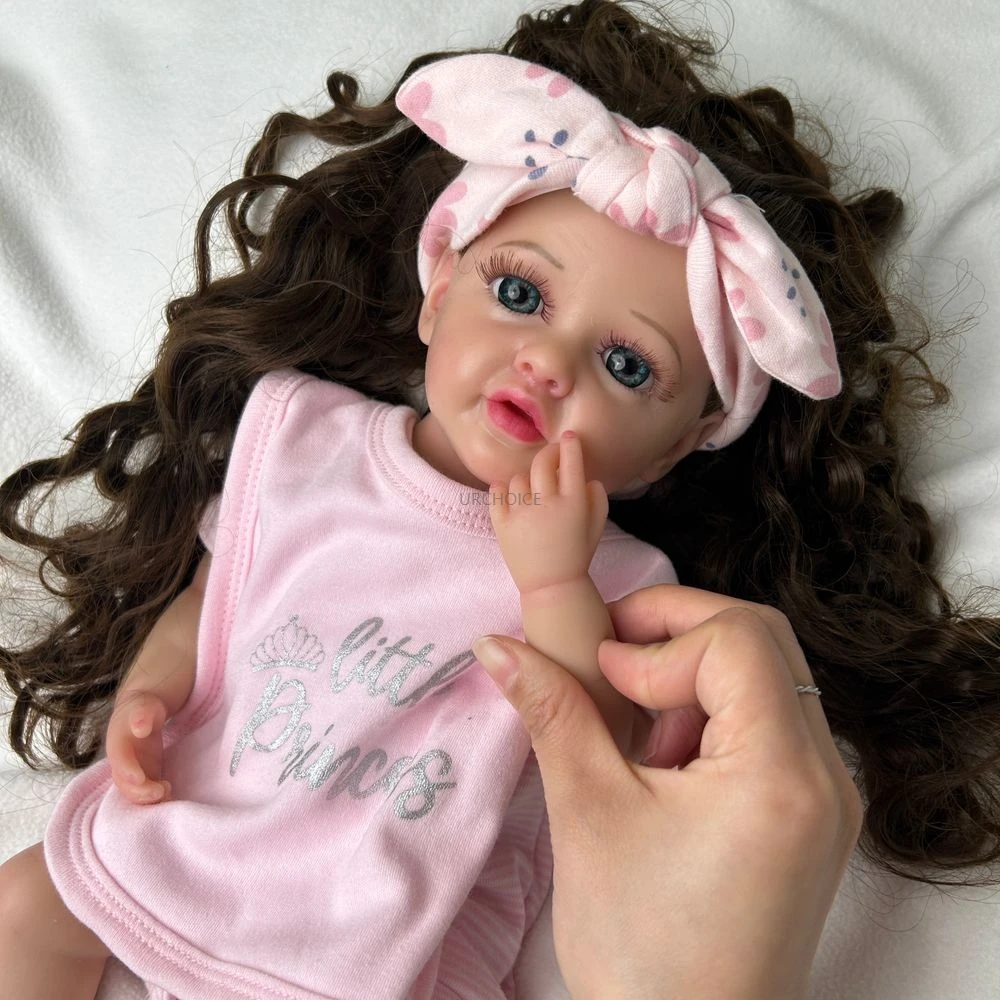 16Inch High-Simulation Silicone Reborn Baby Girl Lifelike Details Durable Materials For Role-Playing Christmas Gift Kids Toy