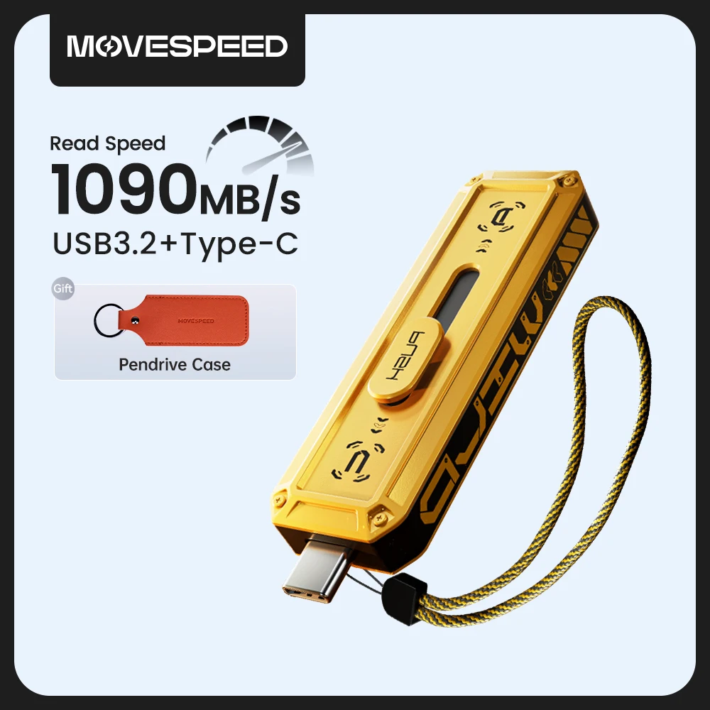 MOVESPEED SP05 570 MB/s USB Type C Flash Drive 2 TB 1 TB 512 GB 256 GB 128 GB OTG USB 3.2 Gen 2 Pendrive voor iPhone 15/16 Laptop PC