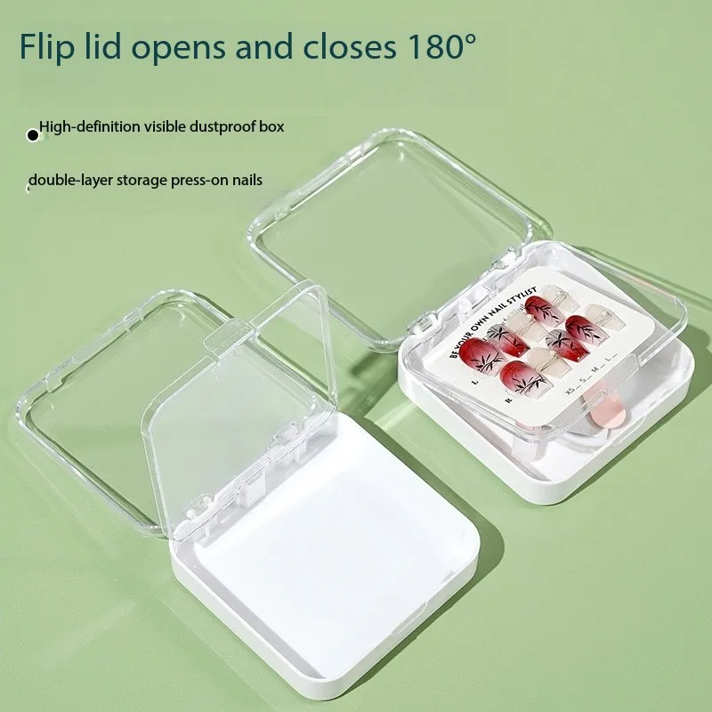5pcs Double-decker Armor Double-decker Box With High Penetration And High-grade Hand-made Armor Nail Display Box