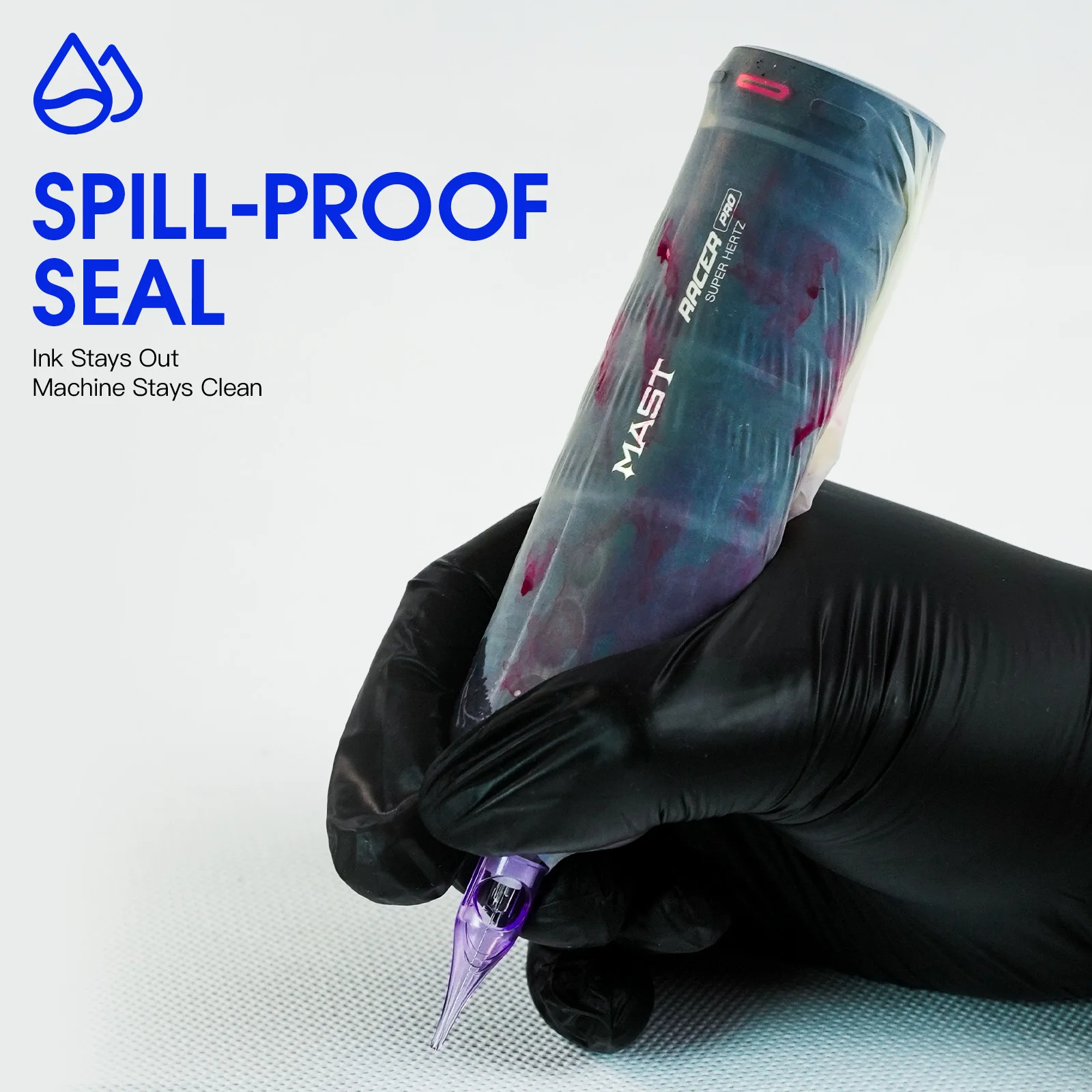 ماست خرطوشة الوشم القابل للتصرف القلم يغطي الأكمام لبطارية لاسلكية آلة قلم الوشم 100 قطعة/300 قطعة/500 قطعة