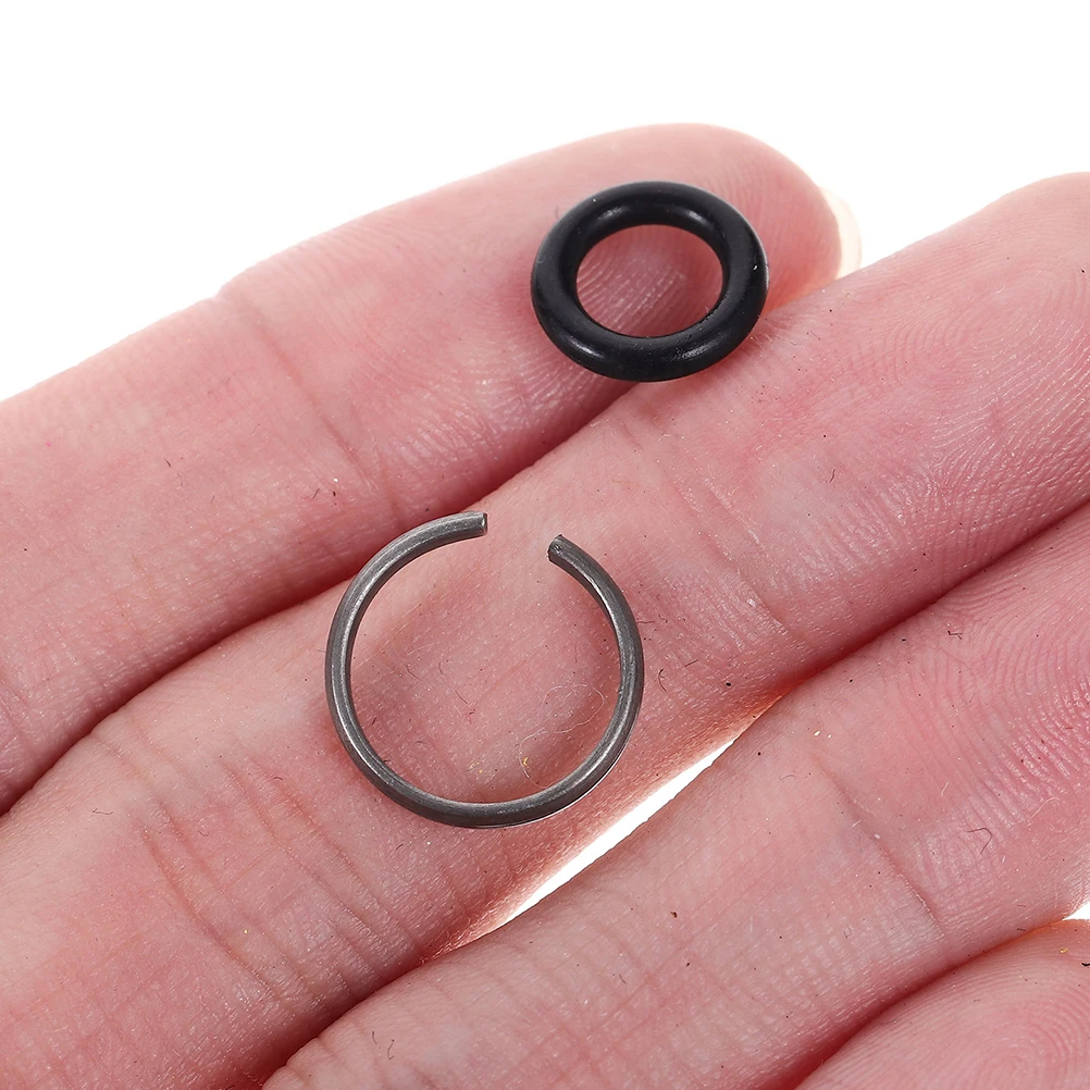

8Sets Impact Wrench Retaining Rings Rubber O-Rings Kit High Strength Socket Retainer Tool Parts Wrench -Rings