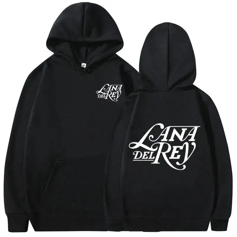 

New Men's Lana Del Rey Print Casual Oversized Hip Hop Women's Hooded Sweatshirt Sportswear Pullover Hoodies Streetwear
