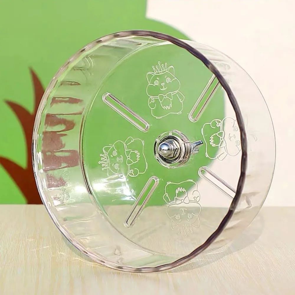 Silent Bracket Hamster Running Wheel Roller High-quality Stand Golden Hamster Exercise Wheel Rotatory Clear