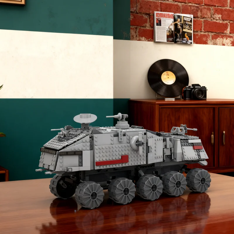 949pcs MOC Budget But Big Turbo Tank Havw A6 Juggernaut Space Battle Galaxy SciFi Model Building Blocks Castle Street Toy Gift