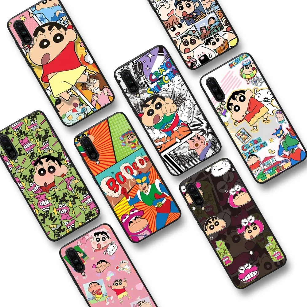 C-Crayon S-Shin-Chan Cute Phone Case For Xiaomi Mi 5X 8 9 10 11 12 Lite Pro 10T PocoX3pro PocoM3 Note 10 Pro Lite