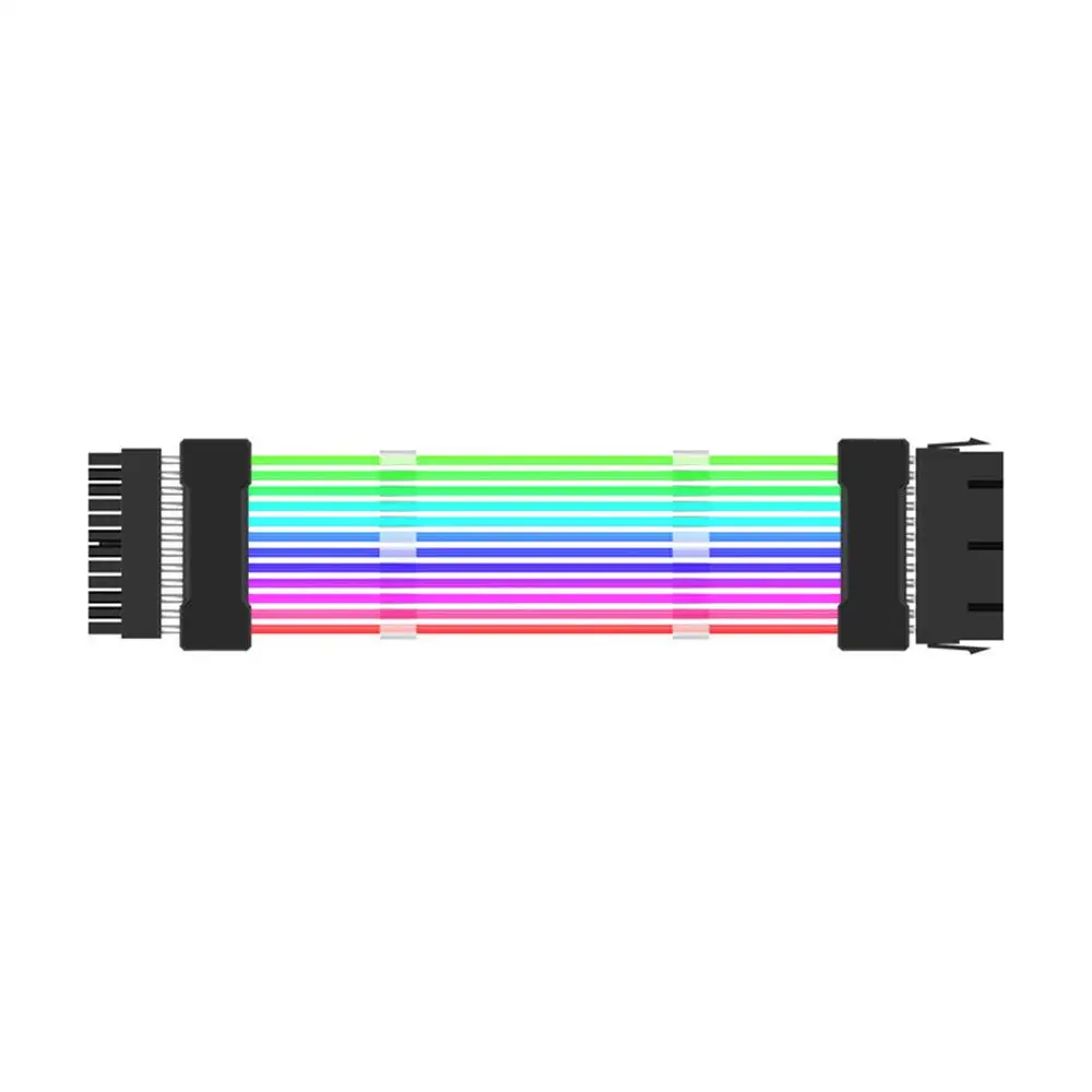 Case Extension RGB Cable 5V 24PIN ARGB Lighting Strip Streamer Transfer Adapter Computer Motherboard Power Supply Color Line