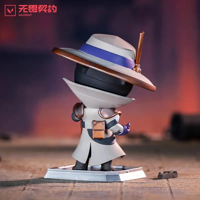 Oryginalne figurki VALORANT 14 cm Killjoy Cypher Jett Sage, modele anime z gier, ozdoby na biurko, prezenty świąteczne, zabawki dla dzieci - dostępne od ręki.