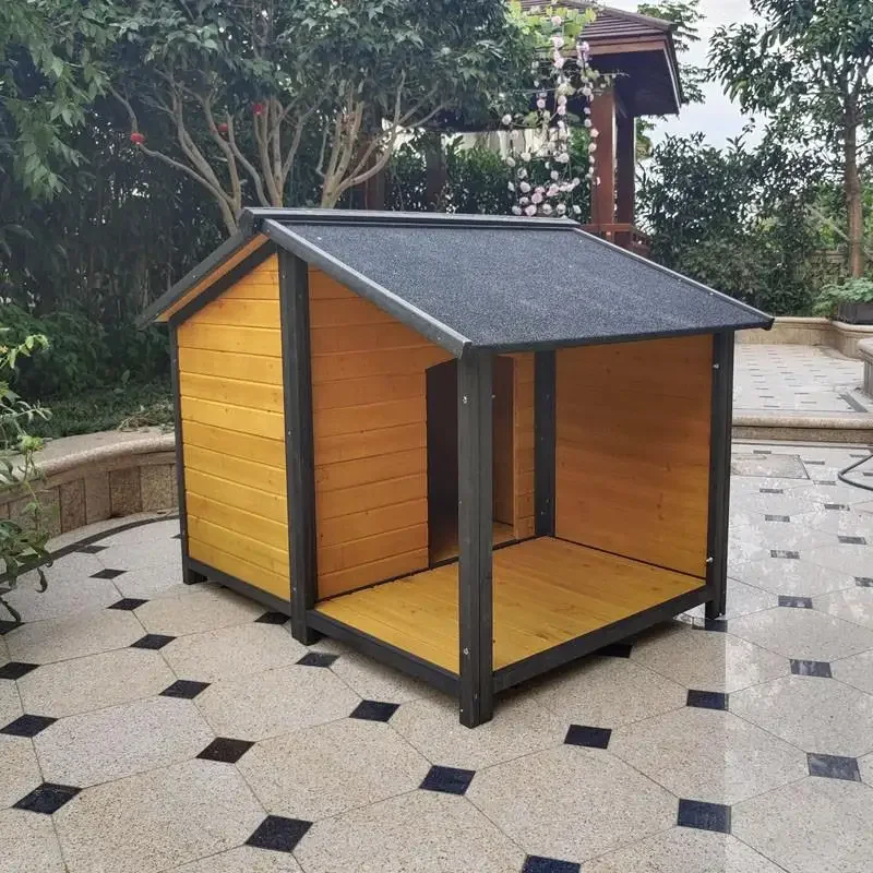 Outdoor rain and sun protection dog cage medium and large dog house outdoor kennel pet dog house cat litter golden hair