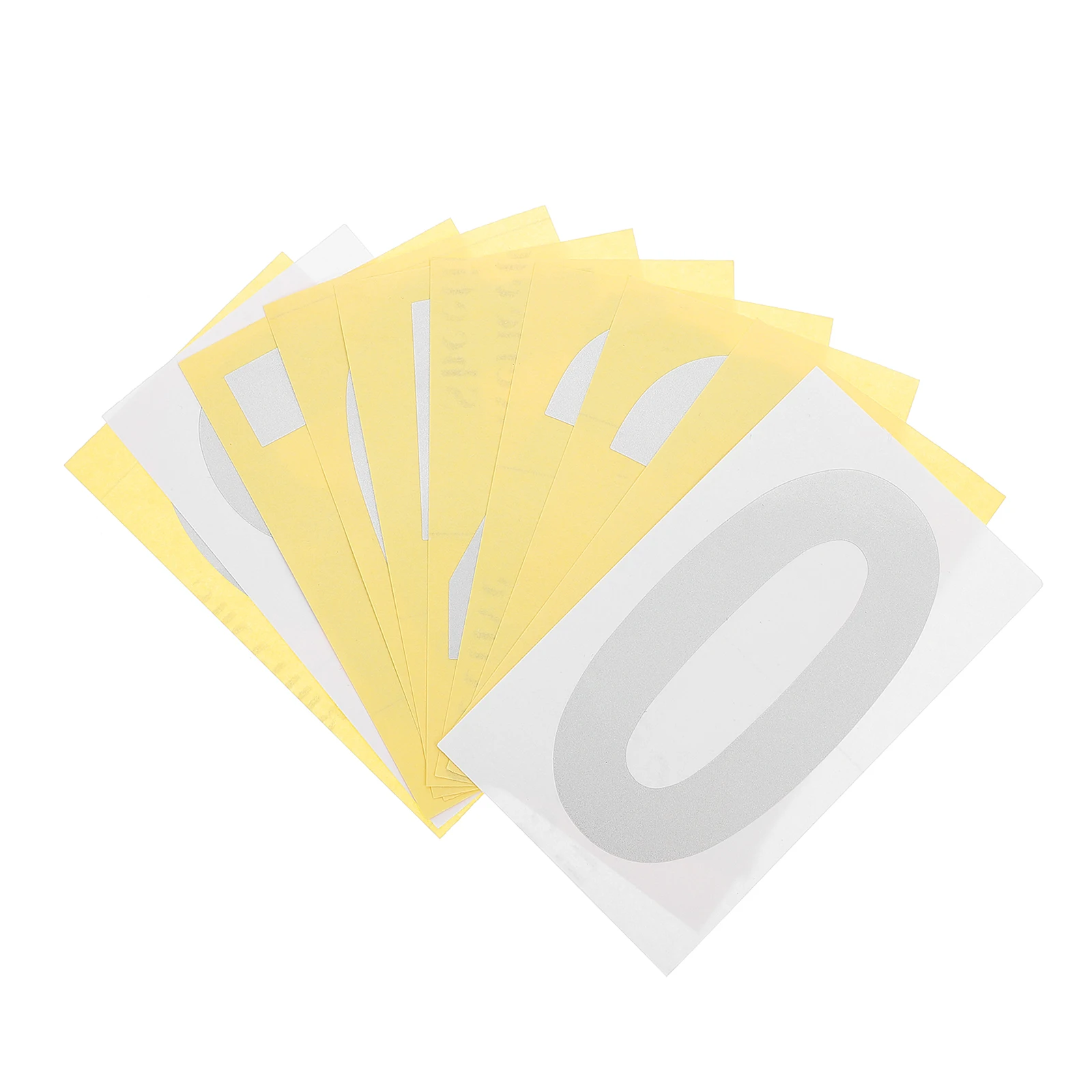 

5 Sets Waterproof Stickers Digital Number Mailbox Numbers Decal Self Adhesive Reflective White