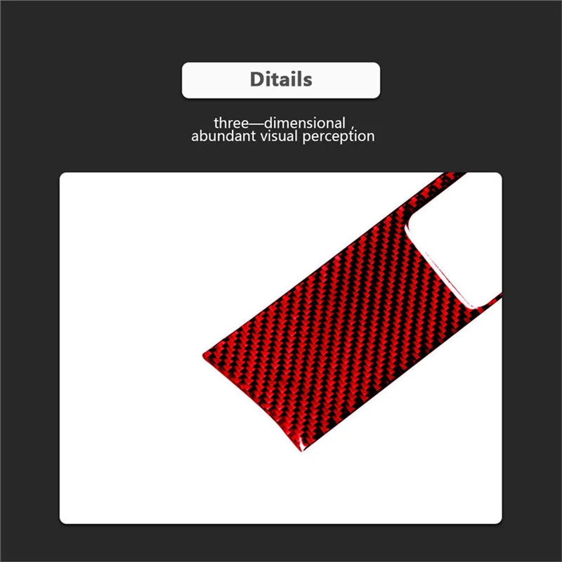 

Superior-1 Piece Driver Storage Box Panel Cover Trim Red Carbon Fiber ABS For Honda Civic 8Th 2006-11