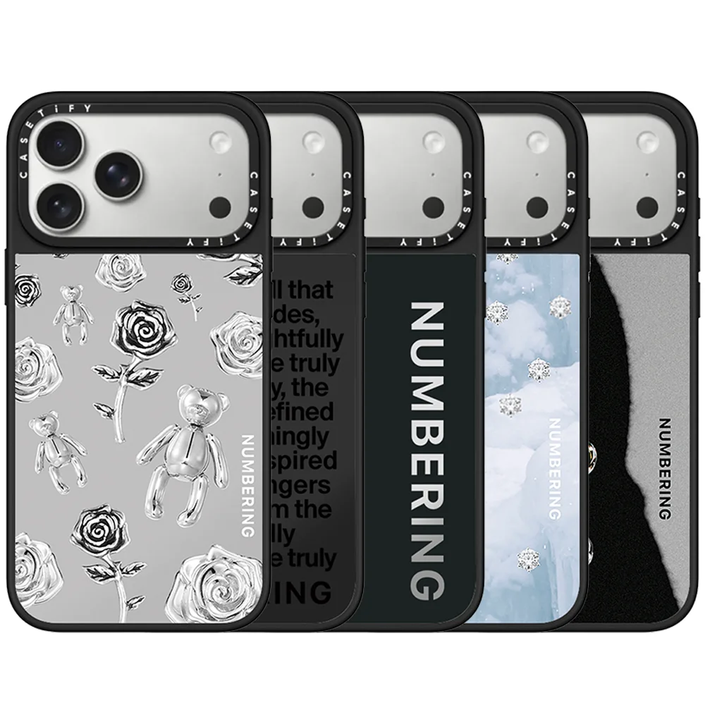 CASETiFY Co-brand NUMBERING Jewelry Collection Magnetic Phone Case for iPhone 17 16 15 14 13 Pro Max Air Plus Protect Cover
