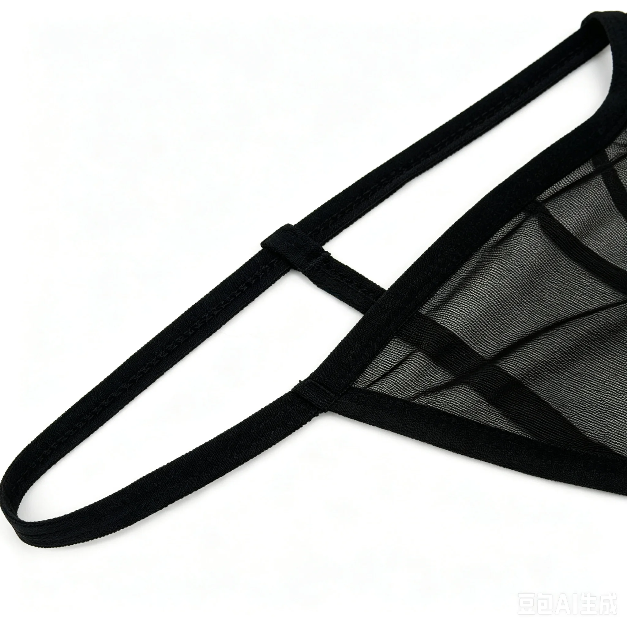 1pc Men's Sexy Underwear, Ice Silk Cool Thongs & G-strings, Mesh Breathable Comfy High Elastic Thongs Underpants, Thongs view 3
