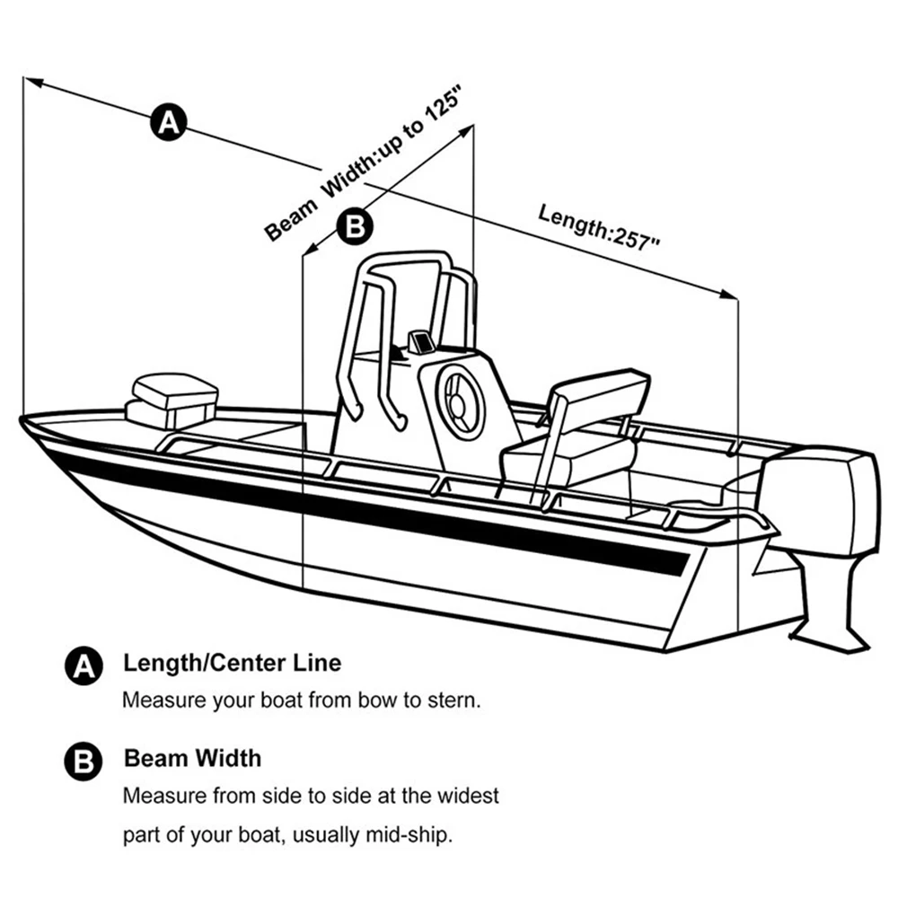 Cubierta de barco 210D Anti-aplastamiento, cubierta de barco a prueba de rasgaduras, protección exterior de yate, cubierta de barco impermeable para