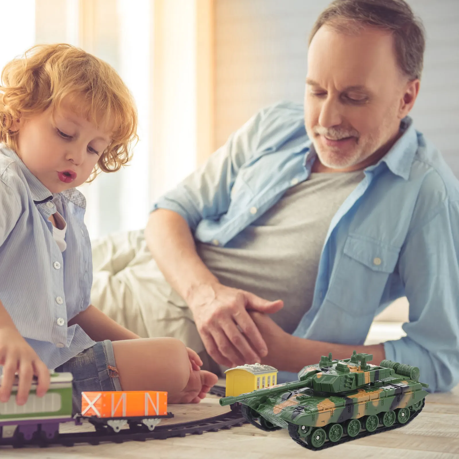 Tanque Militar de Juguete para Niños, Camuflaje Verde, Simulación, Diversión, Colección, Decoración, Equipo Militar Infantil, Regalo Educativo