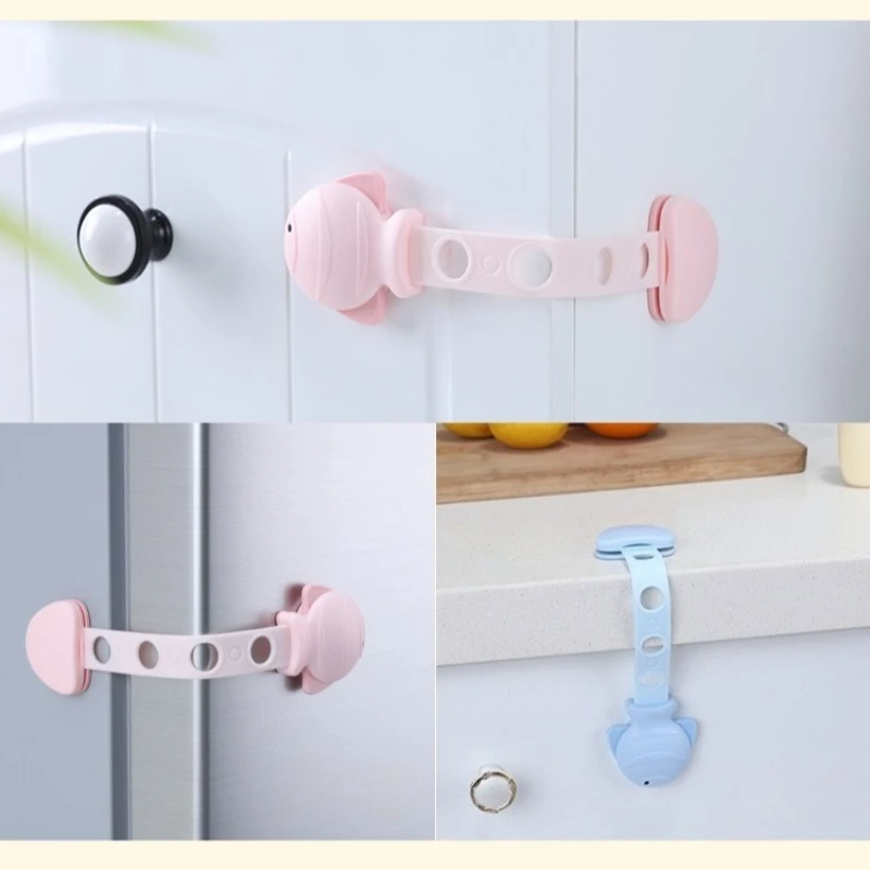 3 Stück Baby-Sicherheitsschlösser für Schränke, Multifunktionale Schubladenschlösser, Kunststoff-Kindersicherheitsschlösser, Kinderschutz-Türschlösser – Detail 6