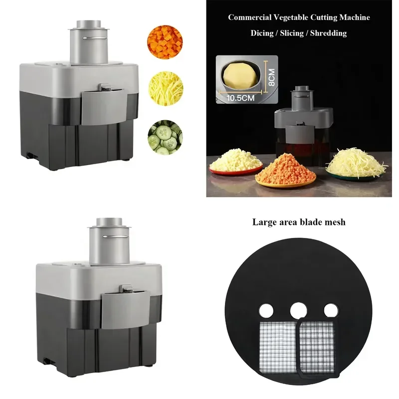 2026 Multifunction Electric Vegetable Cutter Dicing Slicing Shredding for Potato Carrot Cucumber Commercial Kitchen Use
