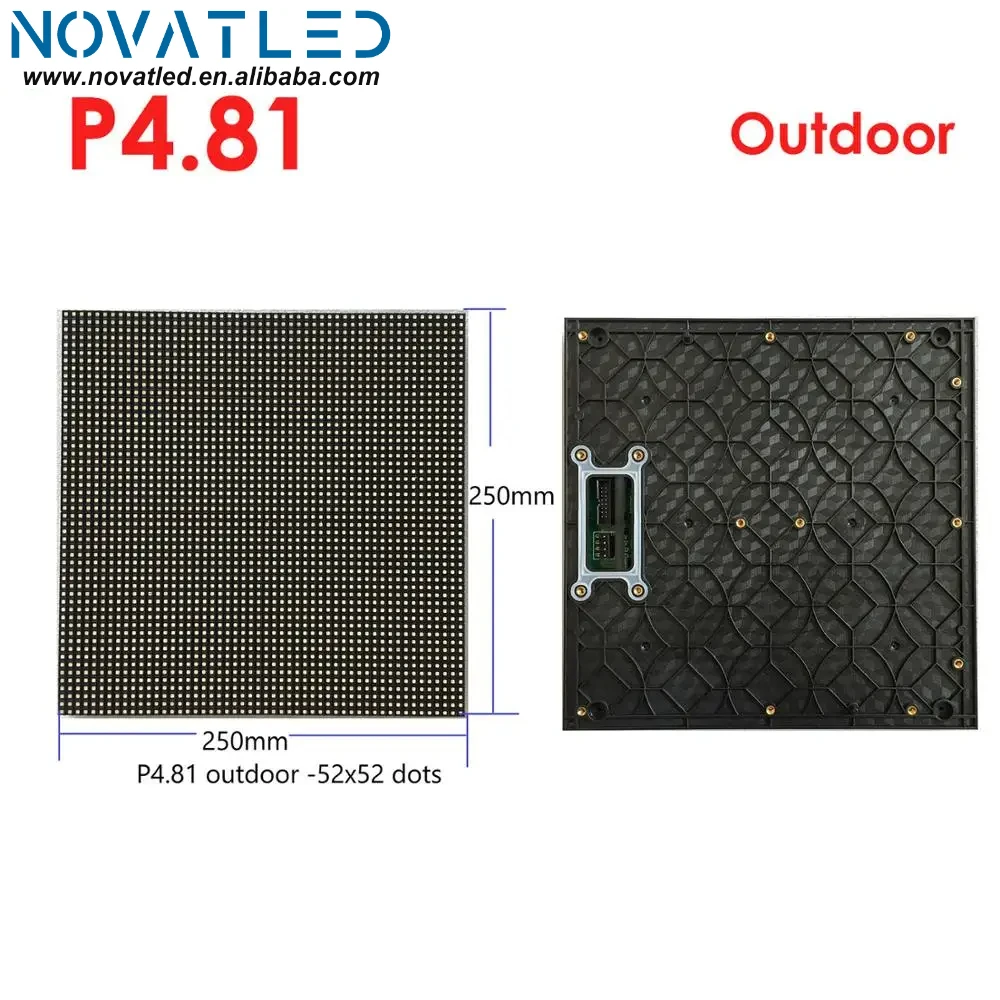 Rental led programable led video wall outdoor light weight easy carry easy install led display video panel p4.81 led module