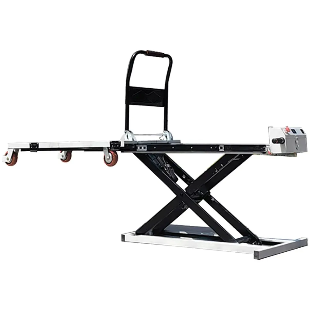 Folding portable hydraulic trolley Electric truck handling loading flatbed scissor lift