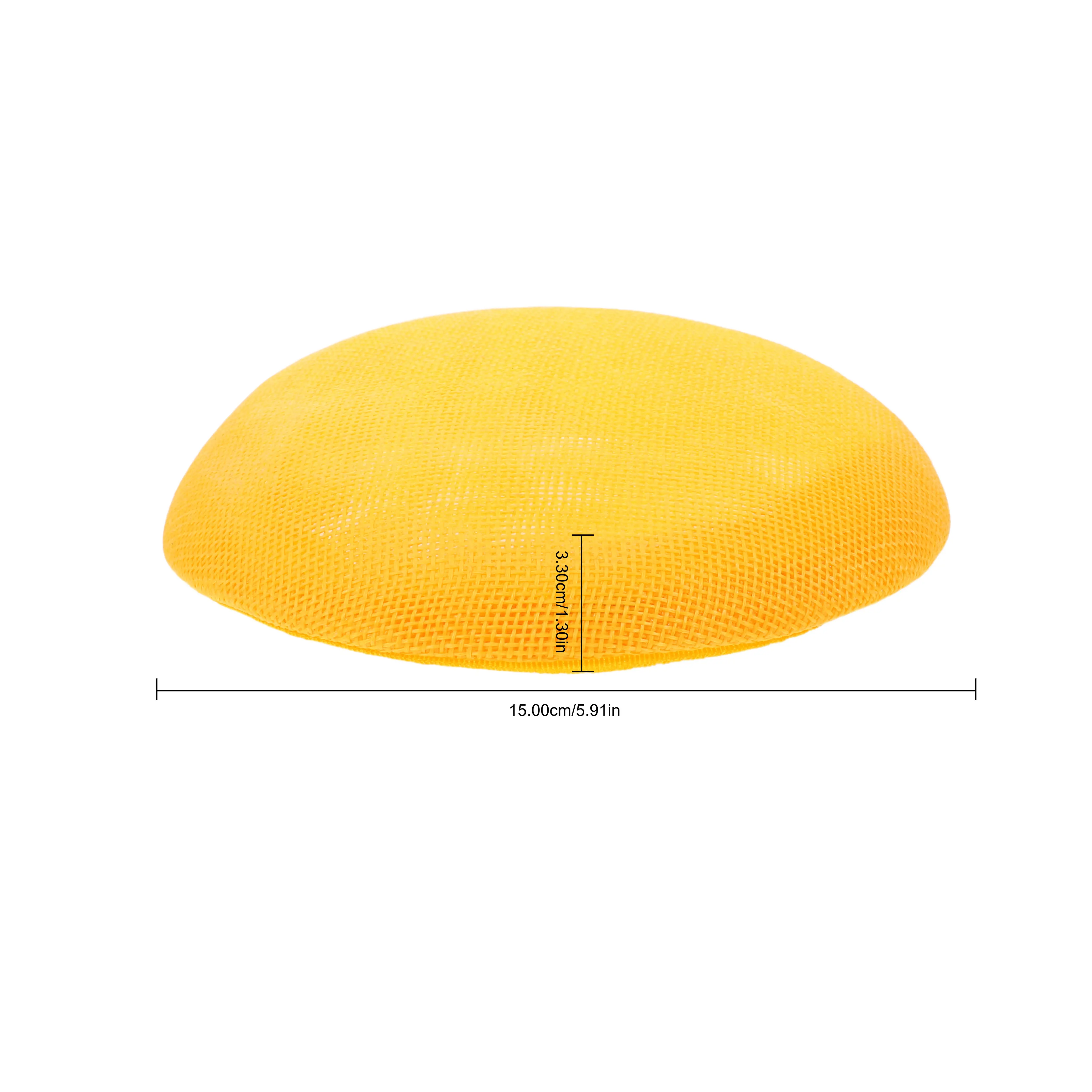 Ronde fascinator hoedbasis gee - Women'S Yellow Accessories recensie en prijs