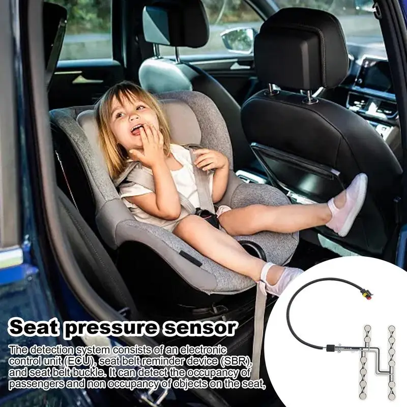 Car Safety Belt Pressure Sensor Reliable Detection System Car Seat Pressure Sensor Safety Belt Warning Reminder Pad seat Alarm