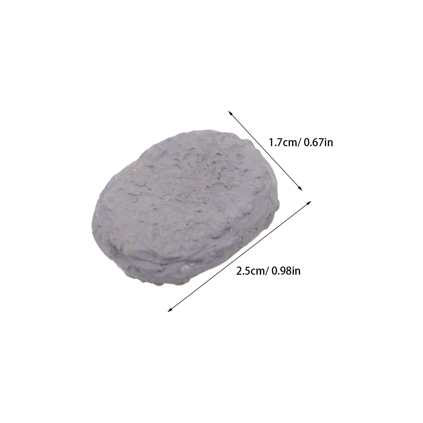 20Pcs Realistic Miniature Stepping Stones for Fairy Garden Micro Landscaping Resin Paving Stones 0.98 Inch Bonsai Terrarium