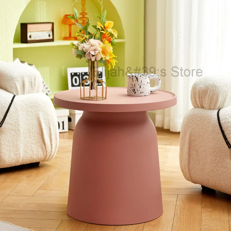 Pink Living Room Coffee Table Bedroom Modern Plastic Nordic Coffee Tables Dining Minimalist Stoliki Do Kawy Home Decorative