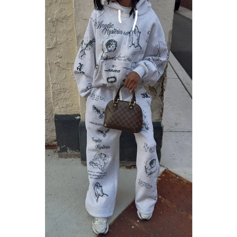 

Новый комплект с 3D-принтом для взрослых, модная спортивная толстовка для отдыха и отдыха