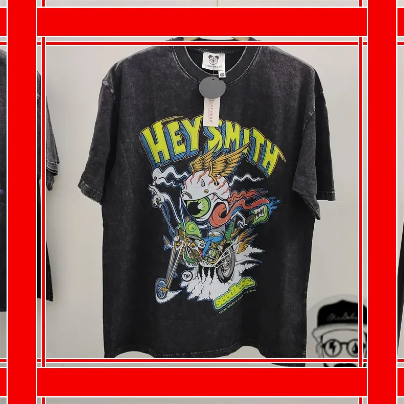 

Fashion Men's Women's Clothing Street Retro Washed Anime Printed Short Sleeve Cotton Loose Fit Black T-shirt Tops