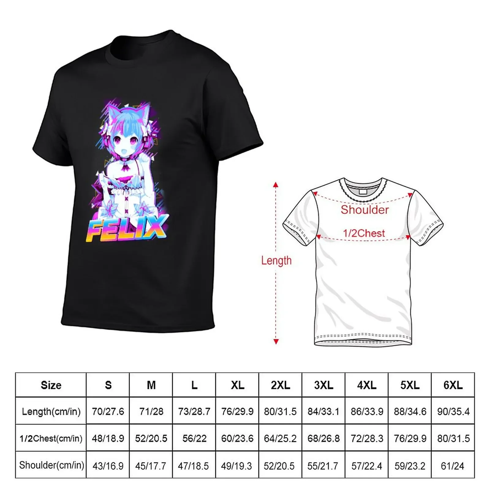 Felix Re:Zero T-Shirt vintage hippie clothes shirts graphic tee men