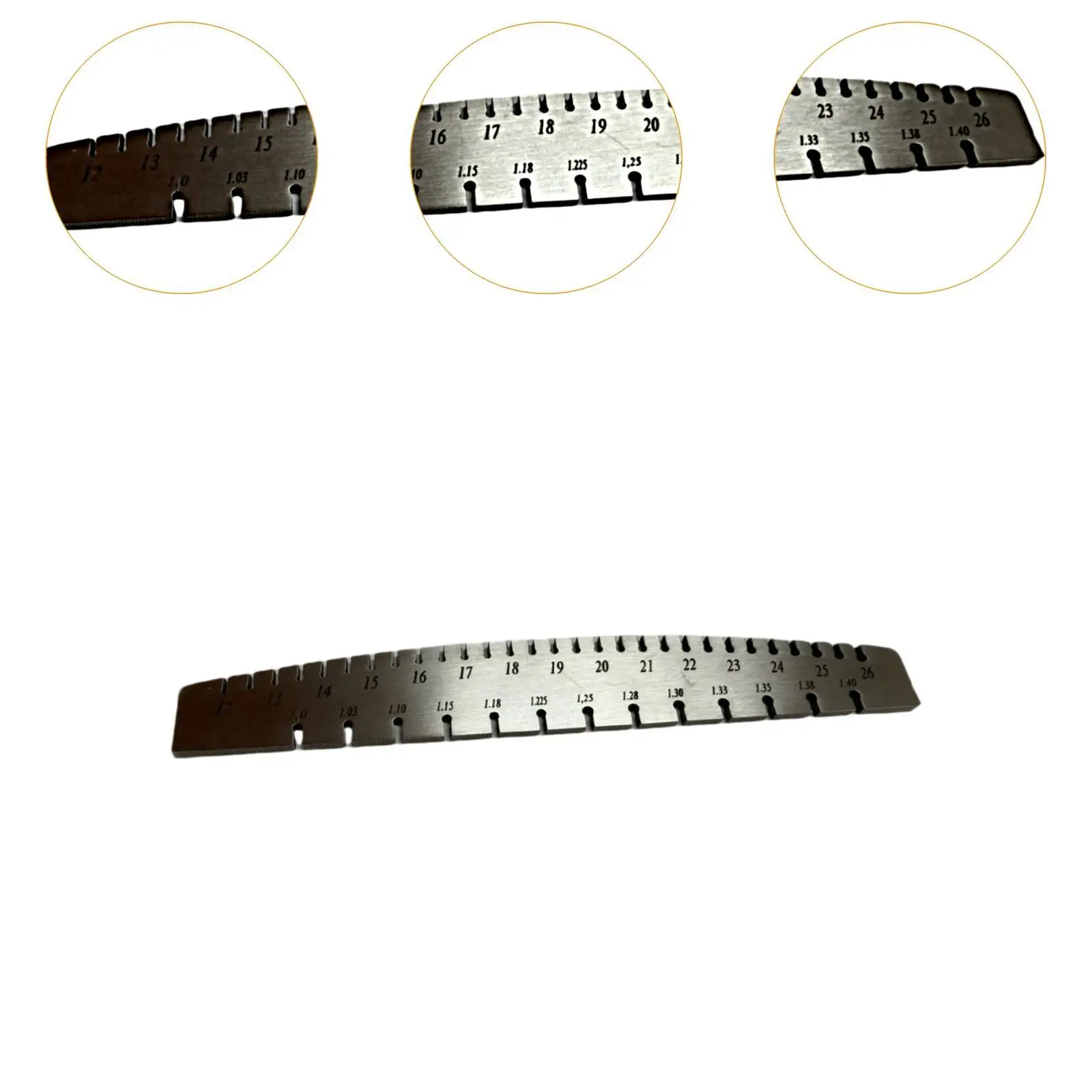 Piano String Gauge Wire Gauge for Piano Care Ruler Measuring Tool for Strings Pegs Model Musical Instrument Parts Easy to Use