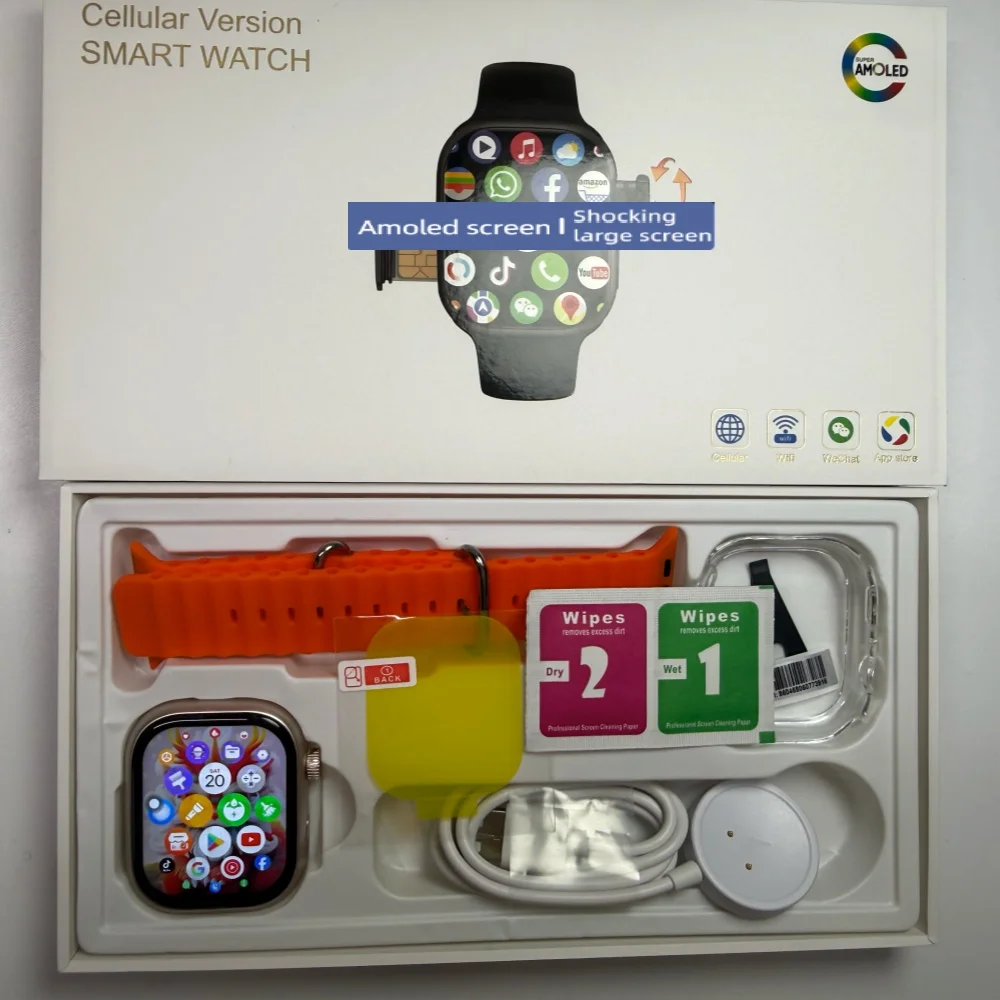 

Новые смарт-часы CD99 4G на Android 180 (модель 2026 года) ° Вращающаяся камера, AMOLED-экран, SIM-карта, GPS, Wi-Fi, мониторинг сердечного ритма, водонепроницаемые умные часы