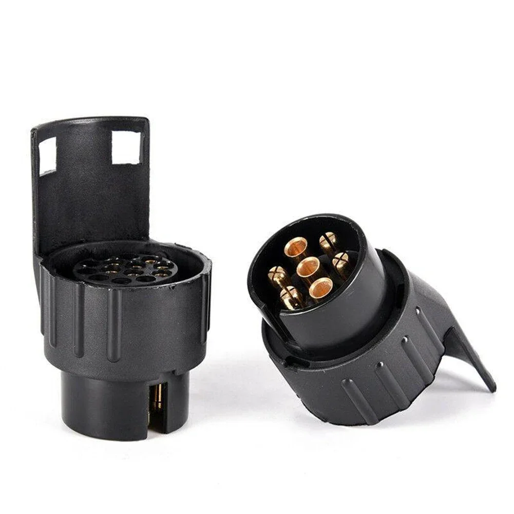 7 Pin To 13 Pin Plug Adapter Trailer Connector 12V Towbar Towing Waterproof Plugs Socket Adapter Car Truck Caravan Accessories