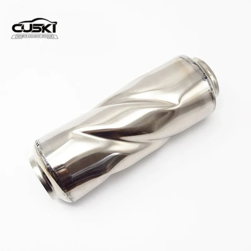 Car Exhaust Pipe Modification Tornado Drum Stainless Steel exhaust system Drumming Whirlwind Spiral Vortex Tornado