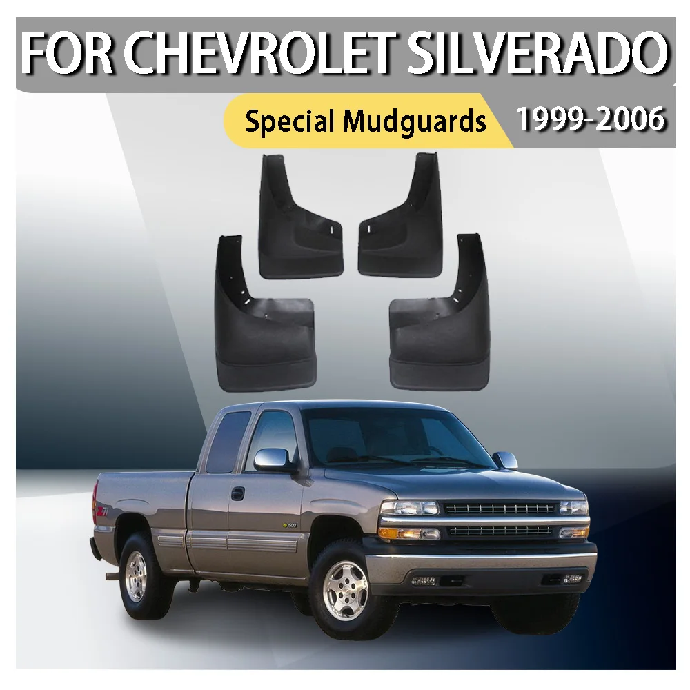 

Special Mudguards For Chevrolet Silverado 1999 2000 2001 2002 2003 2004 2005 2006 Car Decoration Upgrade Styling ABS Plastic