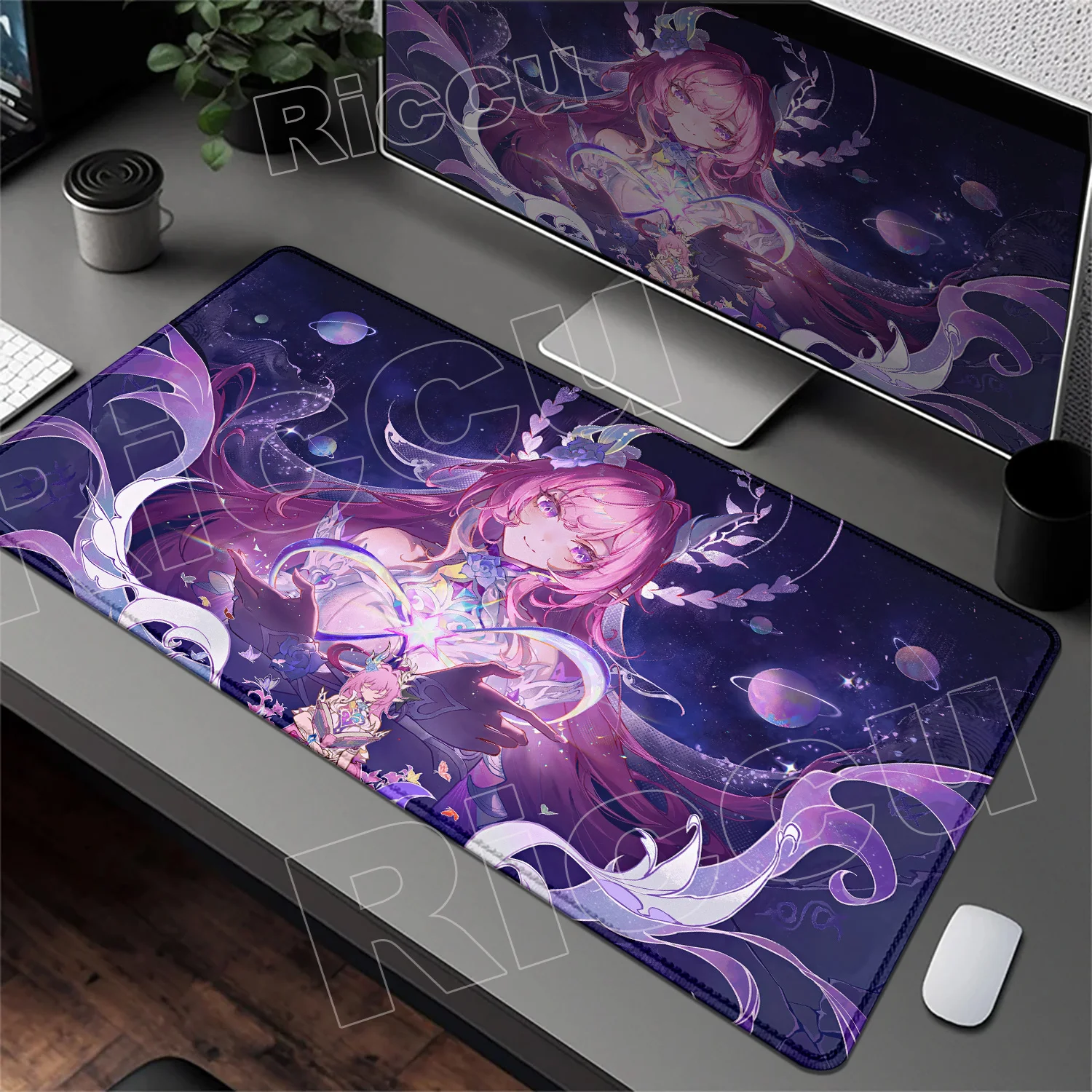 Pretty Cute Anime Girl Cyrene Mouse Pad Honkai Star Rail Large Mousepad Computer Keyboard XXL Pc Gaming Accessories Big Desk Mat