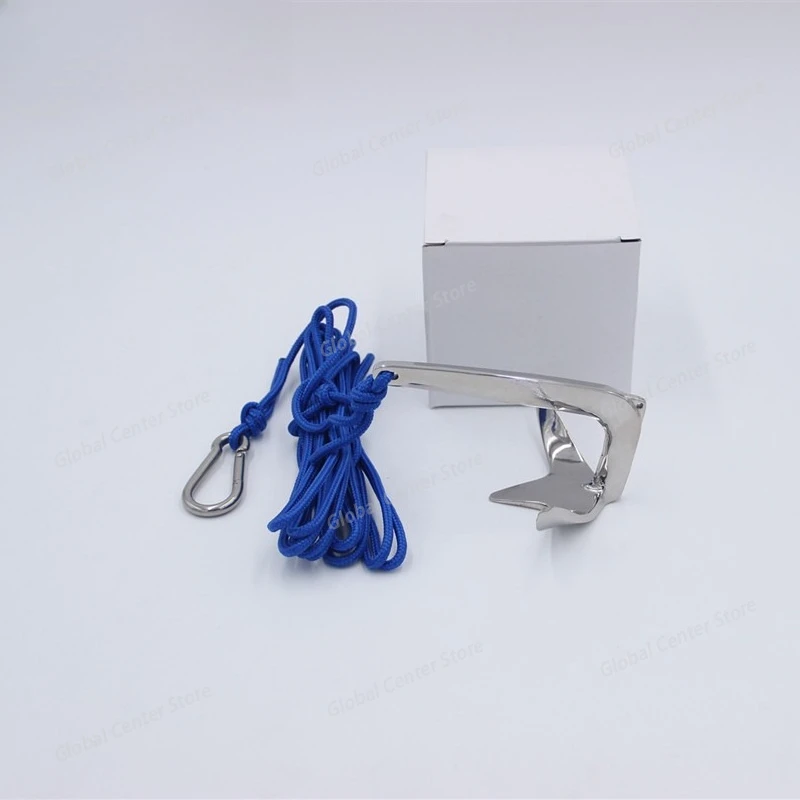 Ancla Bruce de Acero Inoxidable 316 - Ancla para Embarcaciones Pequeñas, Kayak, Balsa Inflable, Sampan, Bote Inflable