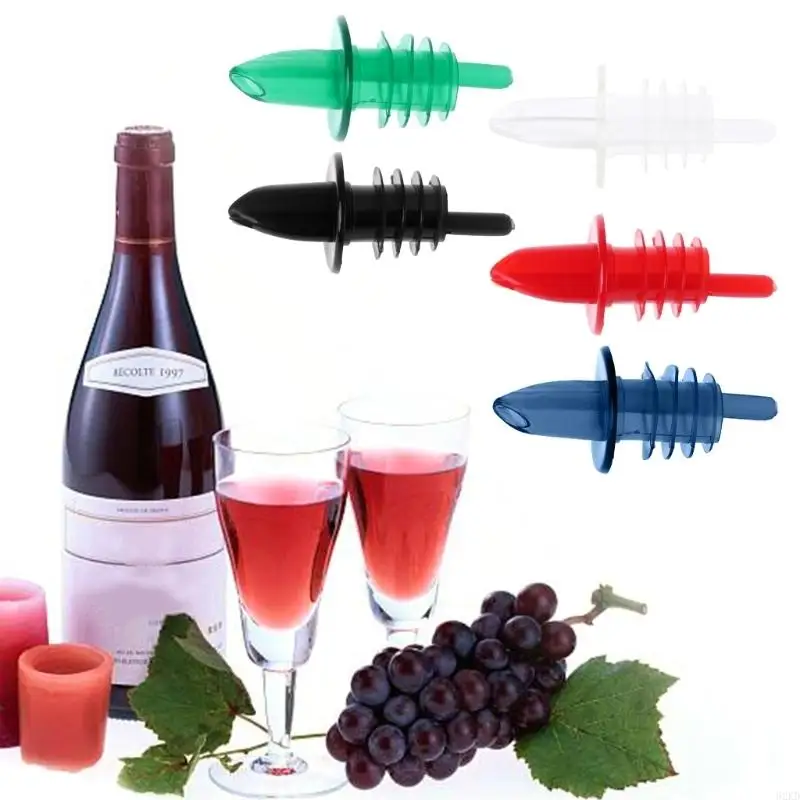 62KD Plastic Liquor Spirit Wine Bottle Pour Pourer Stopper Cocktail Drinks