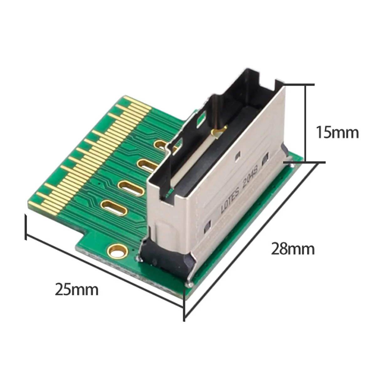 Xiwai SFF-8654 8i 74pin to SFF-8654 74pin PCI-E Male Female Extender Slimline SAS 4.0