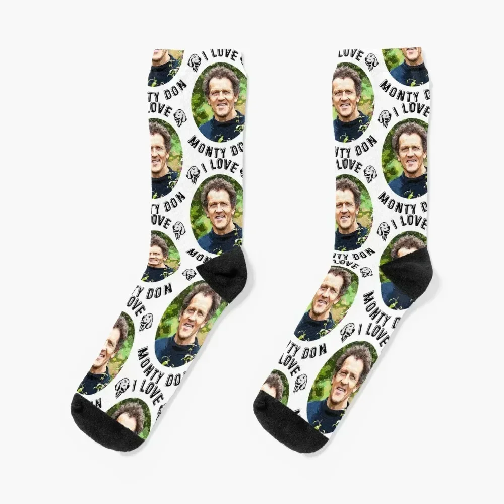 I LOVE MONTY DON GARDENER Socks colored winter gifts moving stockings Socks Ladies Men's