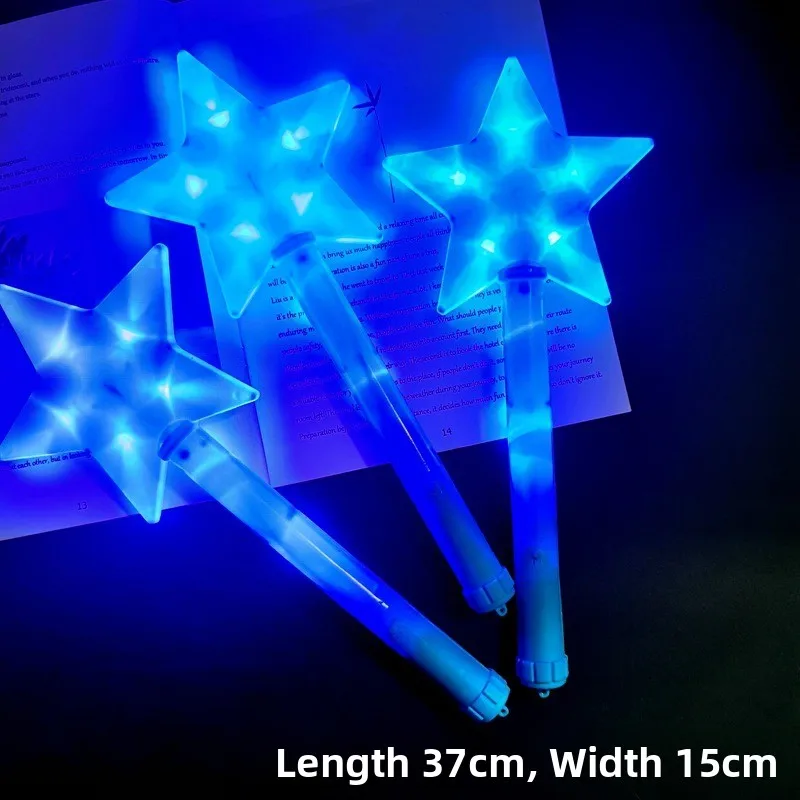 

Blue Support Sti Concert Star Heart Fluorescent Light Glowing Blue Headband Flaing Sti Par Support Props