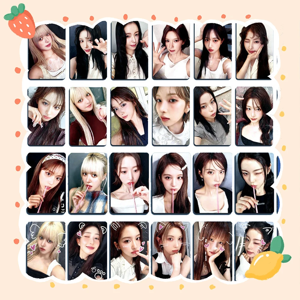 New Arrivals Sullyoon Haewon Bae Fashion Lomo Cards Kyujin Lily Jiwoo Blue Valentine Album Selfie Photocard NM Fans Collection