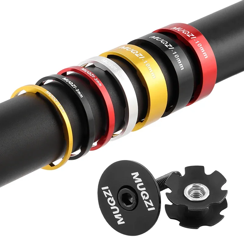 Headset Spacer Kit 28.6mm Bike Fork Washer With Stem Top Cap MTB Road Bicycle Accessories