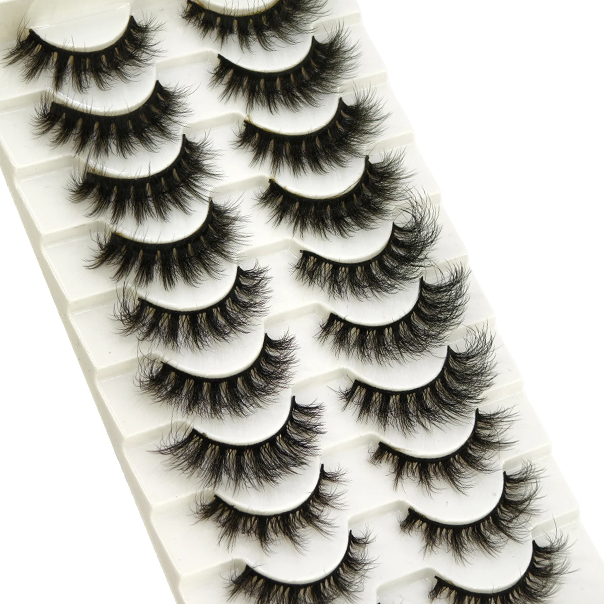 10 Pairs Mink Fluffy Dramatic False Eyelashes