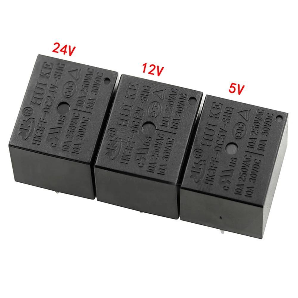 1PCS 5V/12V/24V Small Relay HK3FF-DC5V-SHG HK3FF-DC12V-SHG HK3FF-DC24V-SHG 5VDC 12VDC 24VDC 15A DC Relay Module