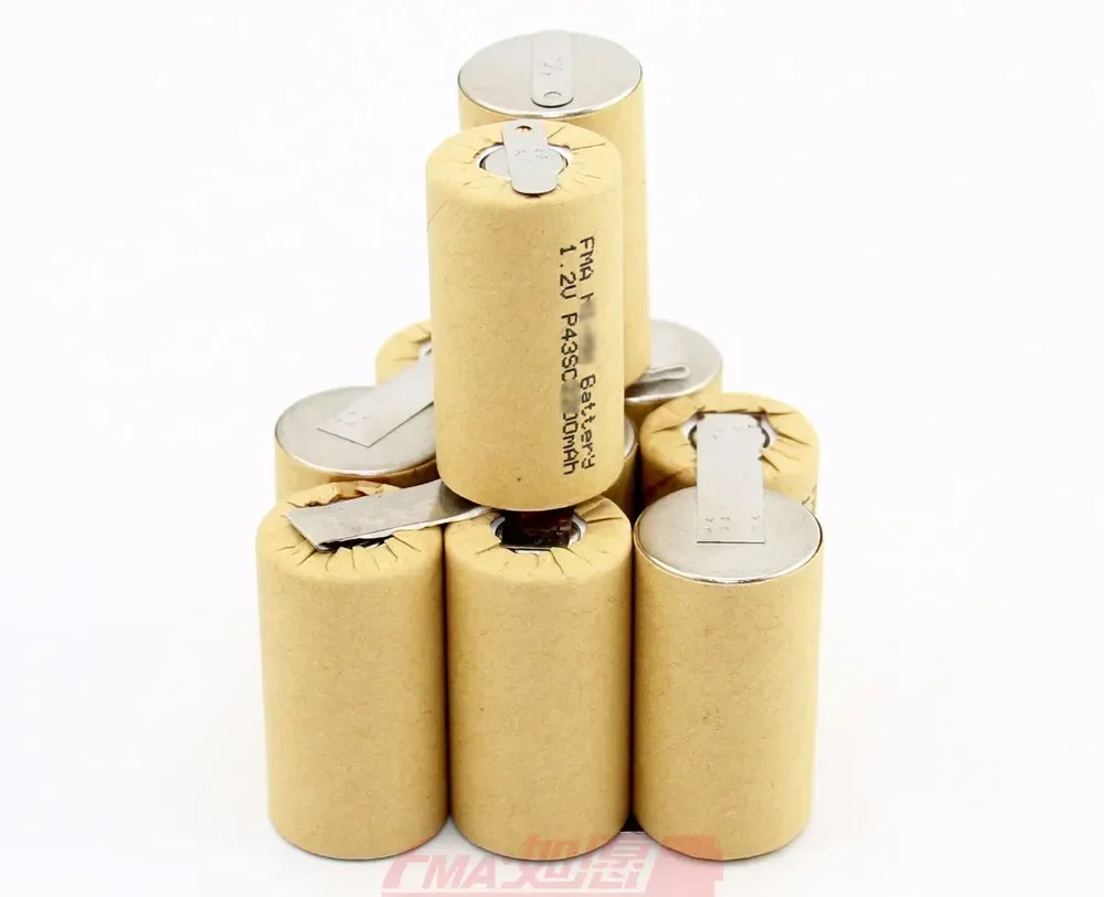 FMA Ni-Cd Ni-MH Sub C SC 12v 1200-3000mAh Rechargeable Battery DIY 6317D 6271D Drill inside Cell 10SNP07