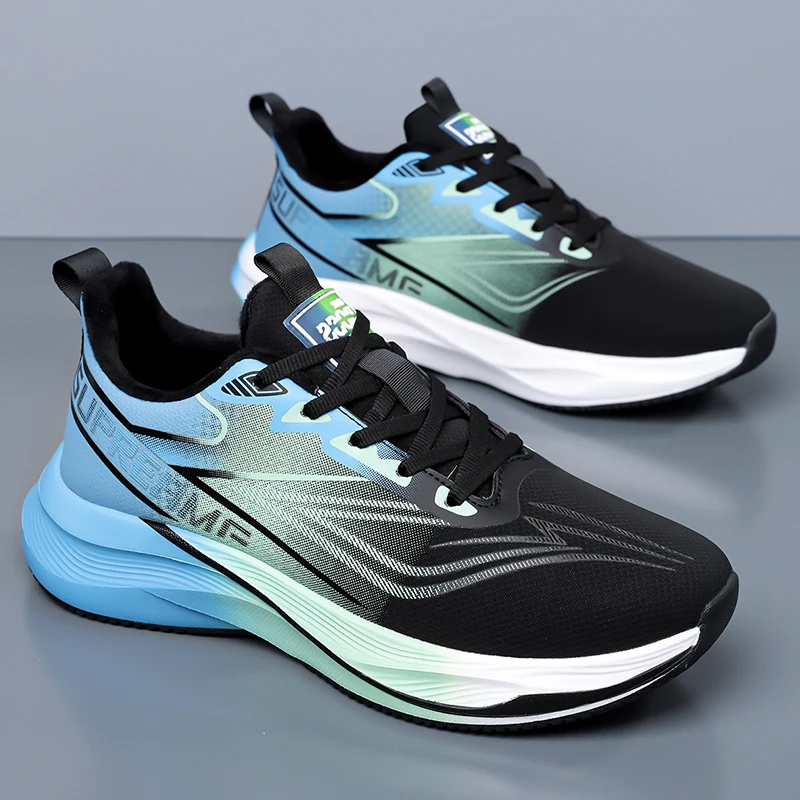Men Fleece Lined Running Shoes Winter Warm Faux Leather Sneakers Lace Up Shock Absorbing Non Slip Casual Sports Shoes Big Size